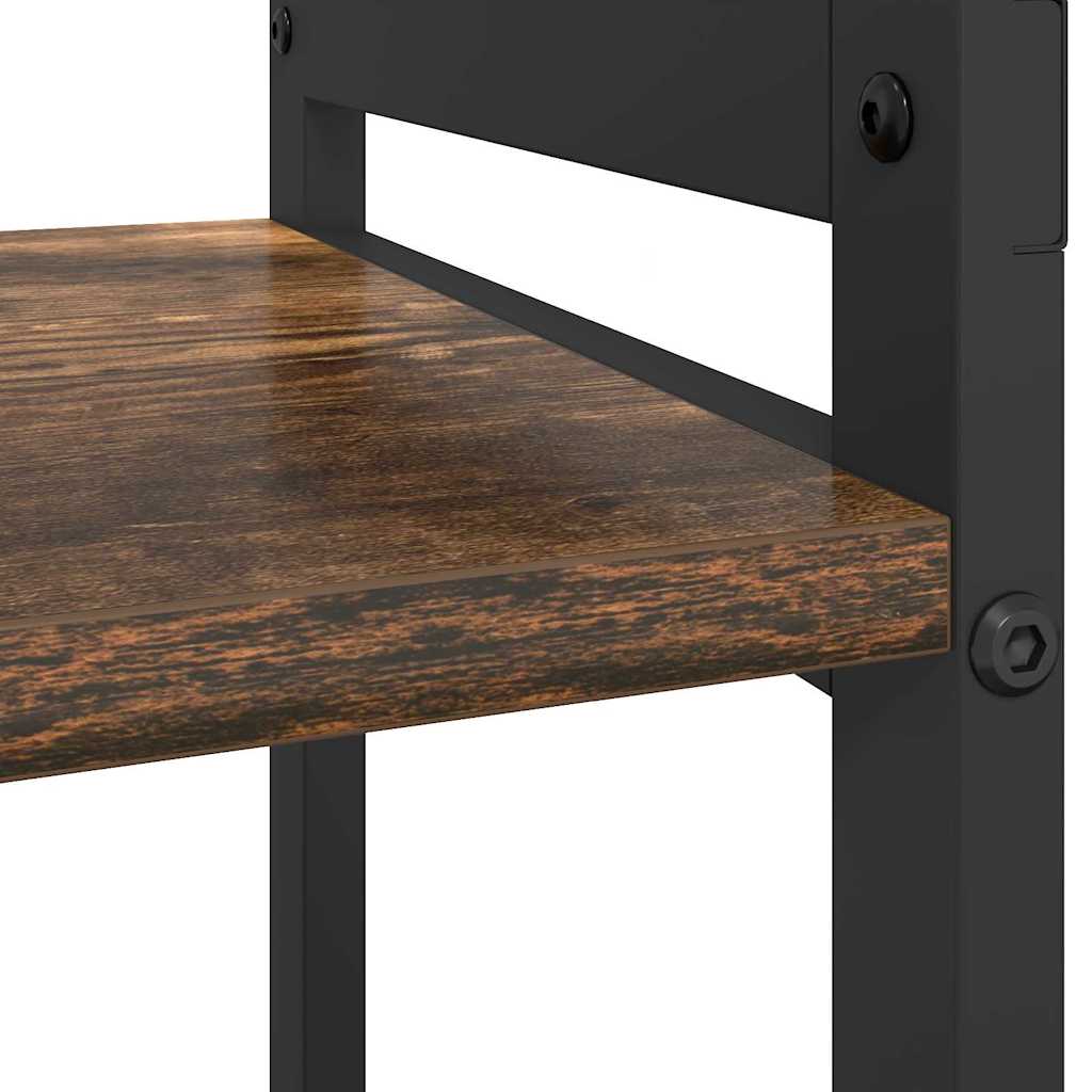 Bookshelf 60 x 30 x 85 cm Engineered Wood Smoked Oak