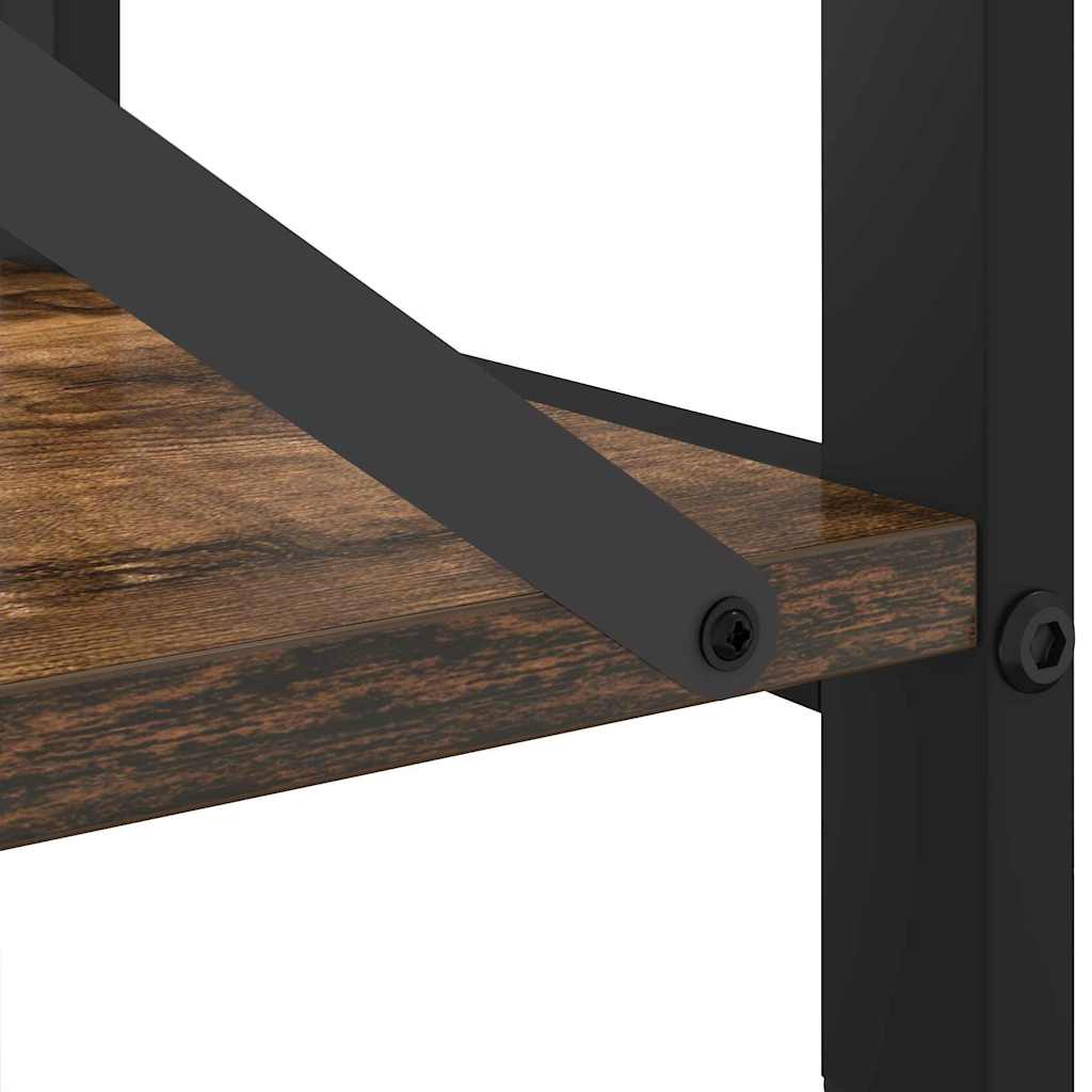 Bookshelf 60 x 30 x 85 cm Engineered Wood Smoked Oak