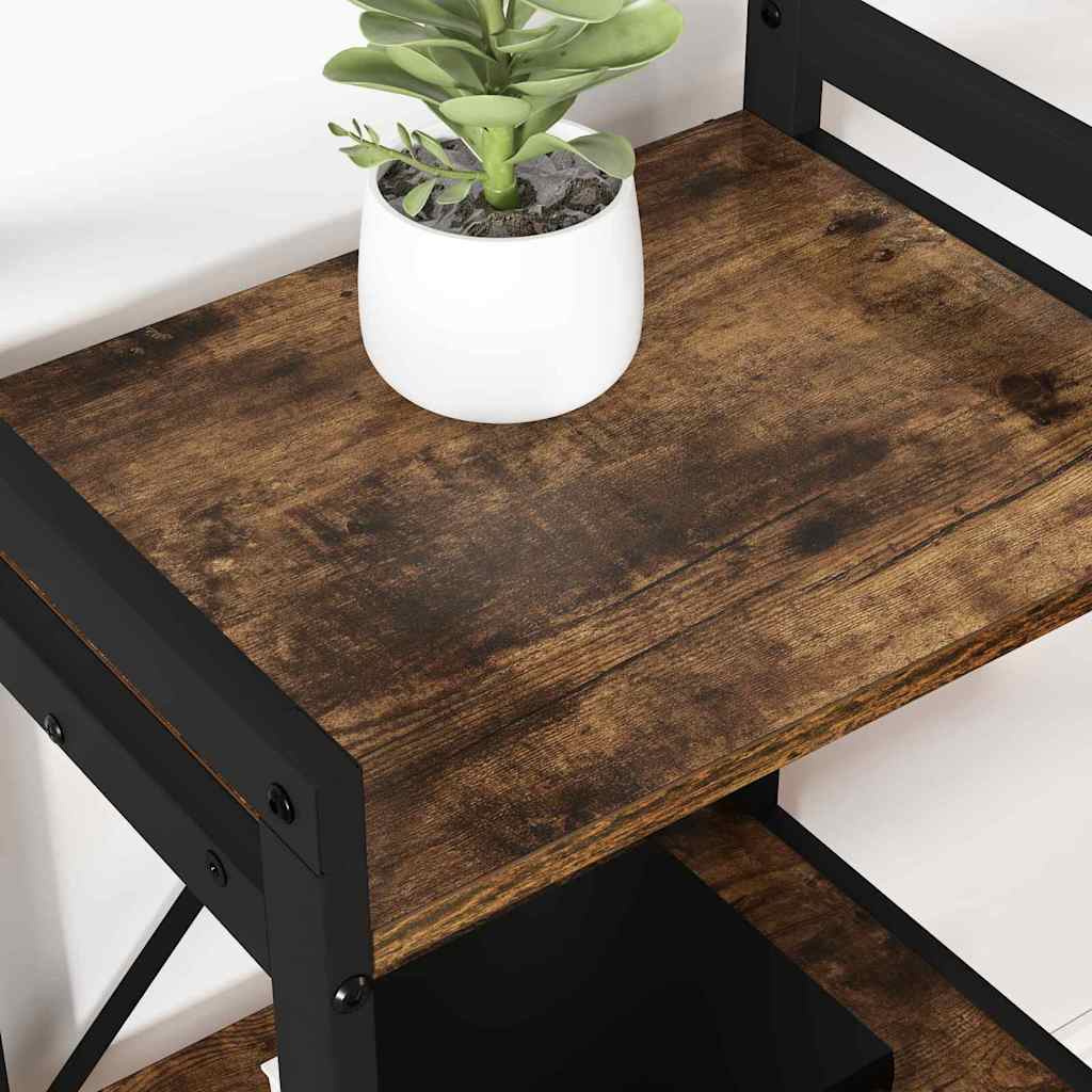 Bookshelf 60 x 30 x 85 cm Engineered Wood Smoked Oak