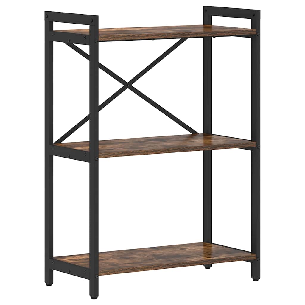 Bookshelf 60 x 30 x 85 cm Engineered Wood Smoked Oak