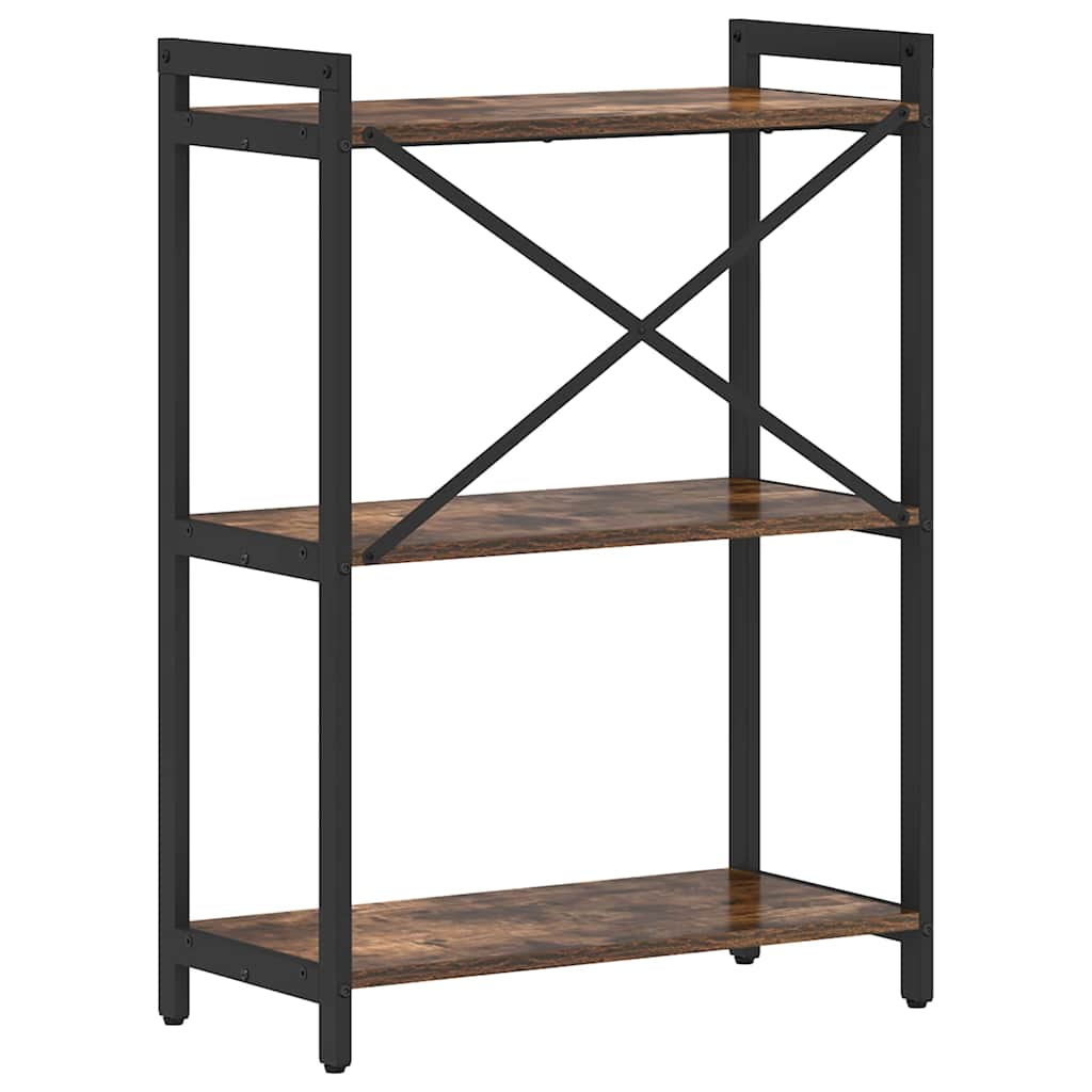 Bookshelf 60 x 30 x 85 cm Engineered Wood Smoked Oak