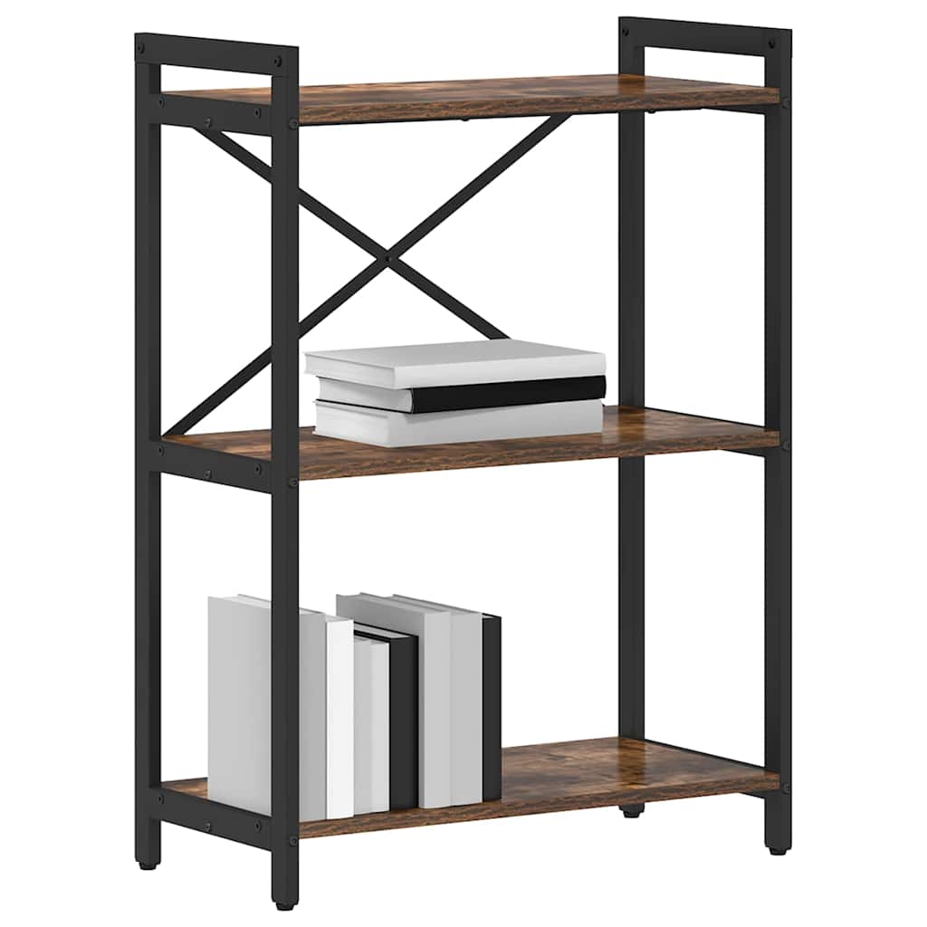 Bookshelf 60 x 30 x 85 cm Engineered Wood Smoked Oak