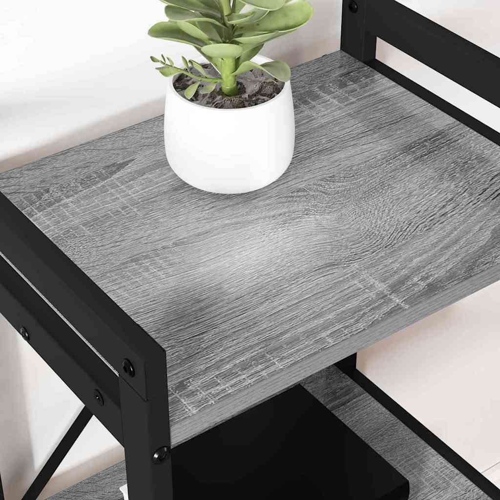 Bookshelf 60 x 30 x 85 cm Engineered Wood Grey sonoma