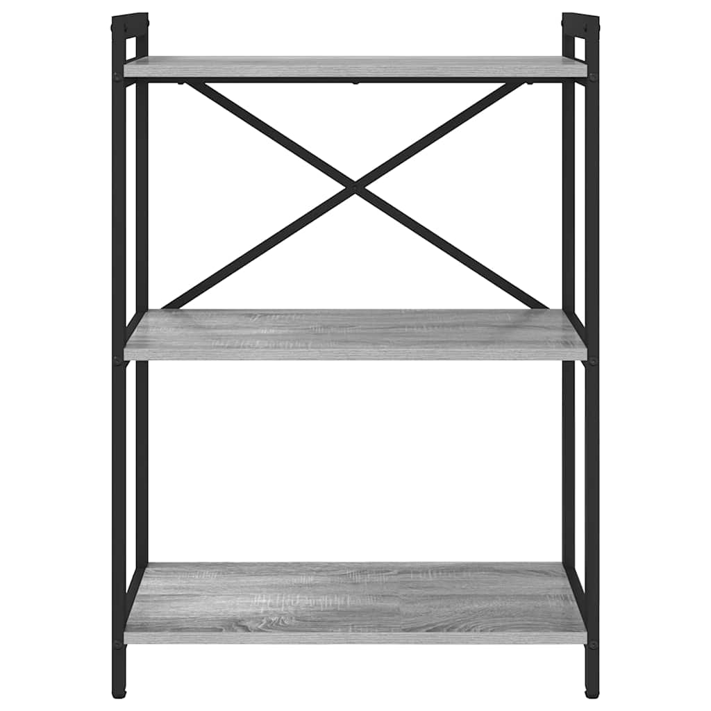 Bookshelf 60 x 30 x 85 cm Engineered Wood Grey sonoma