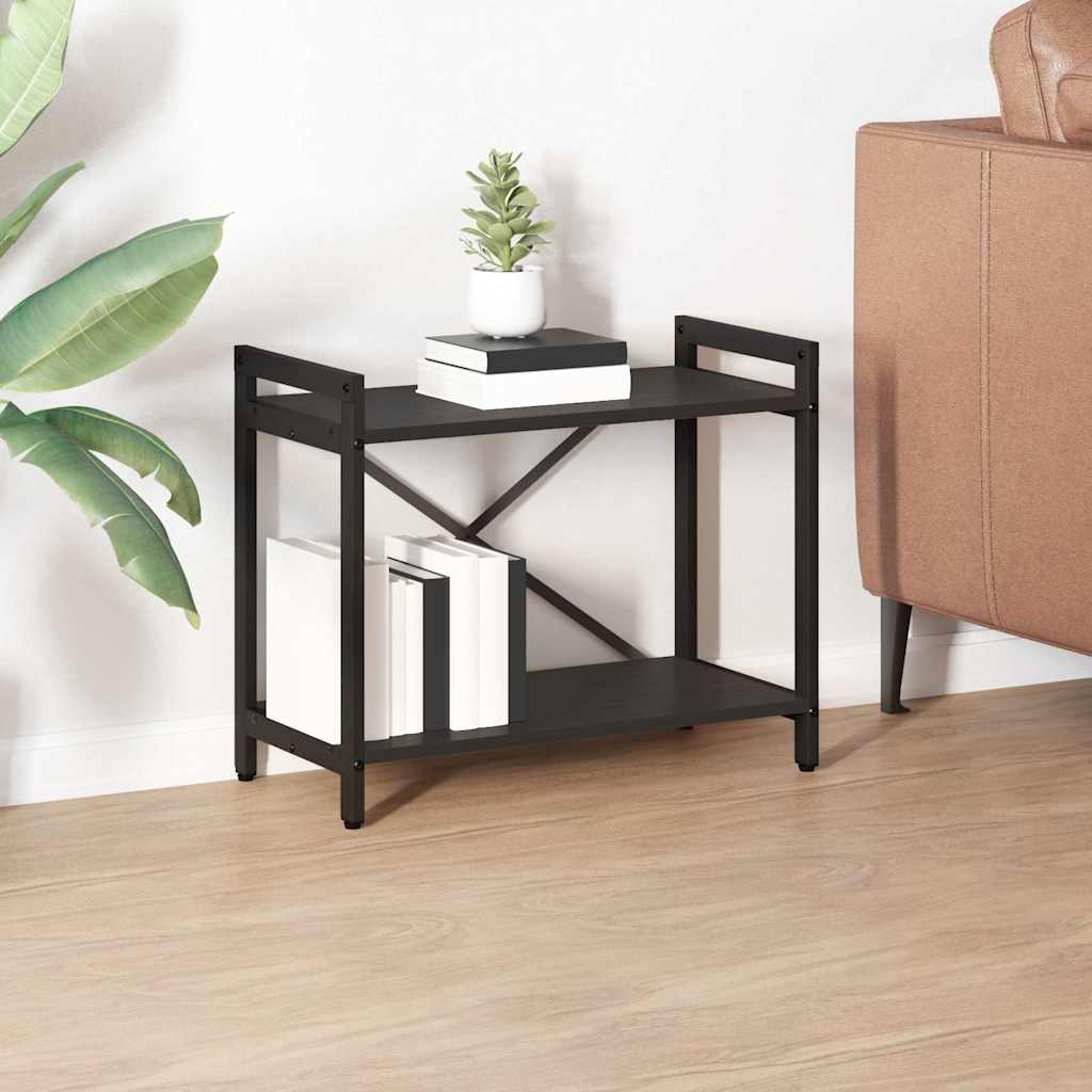 Bookshelf 60 x 30 x 50 cm Engineered Wood Black Oak