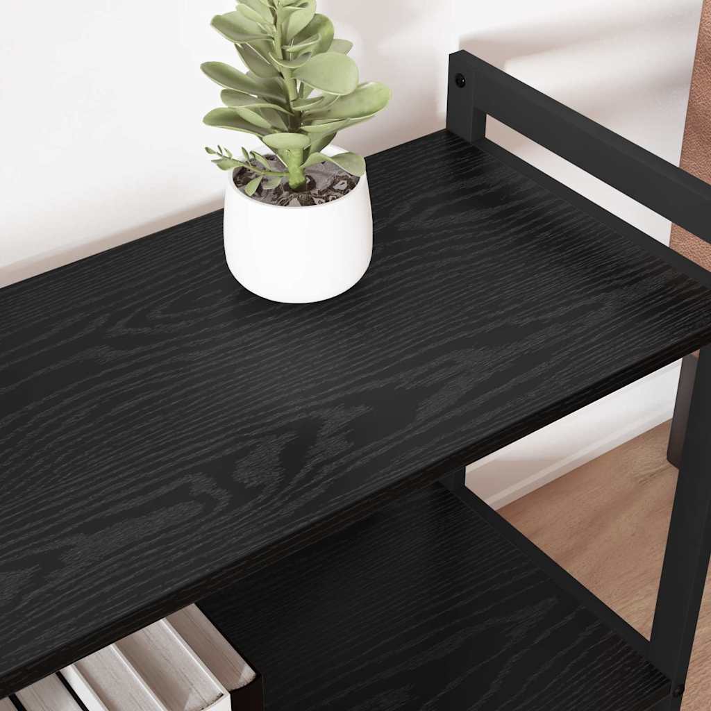 Bookshelf 60 x 30 x 50 cm Engineered Wood Black Oak