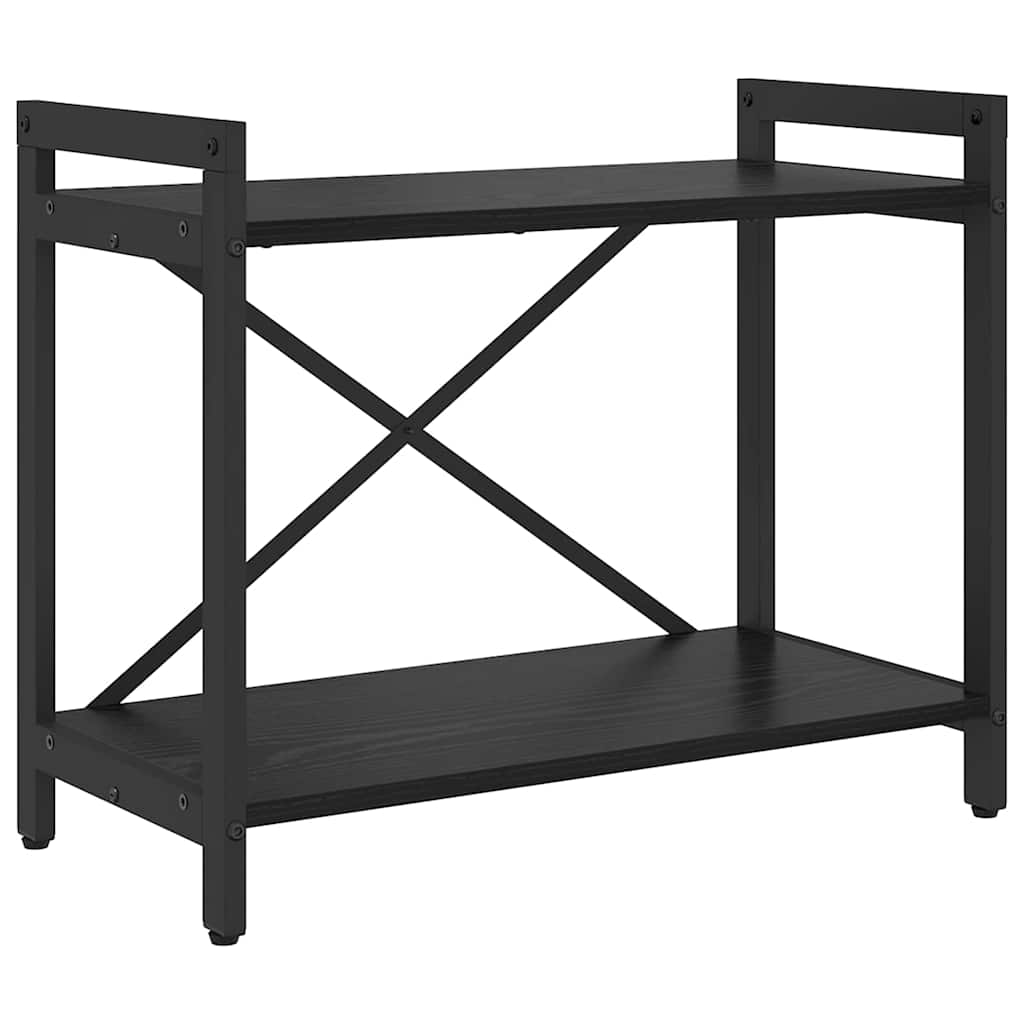 Bookshelf 60 x 30 x 50 cm Engineered Wood Black Oak