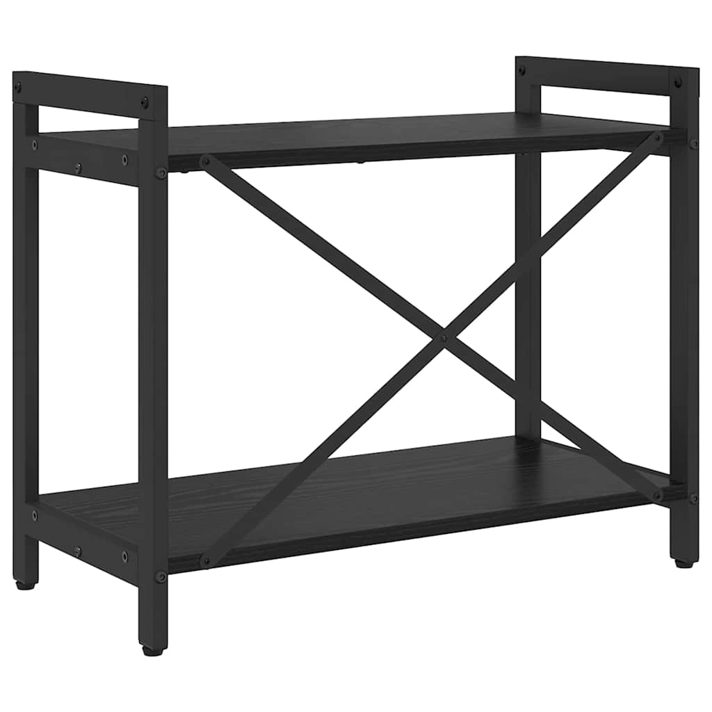 Bookshelf 60 x 30 x 50 cm Engineered Wood Black Oak