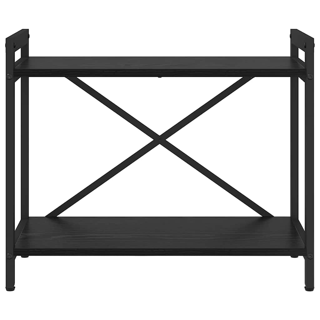 Bookshelf 60 x 30 x 50 cm Engineered Wood Black Oak