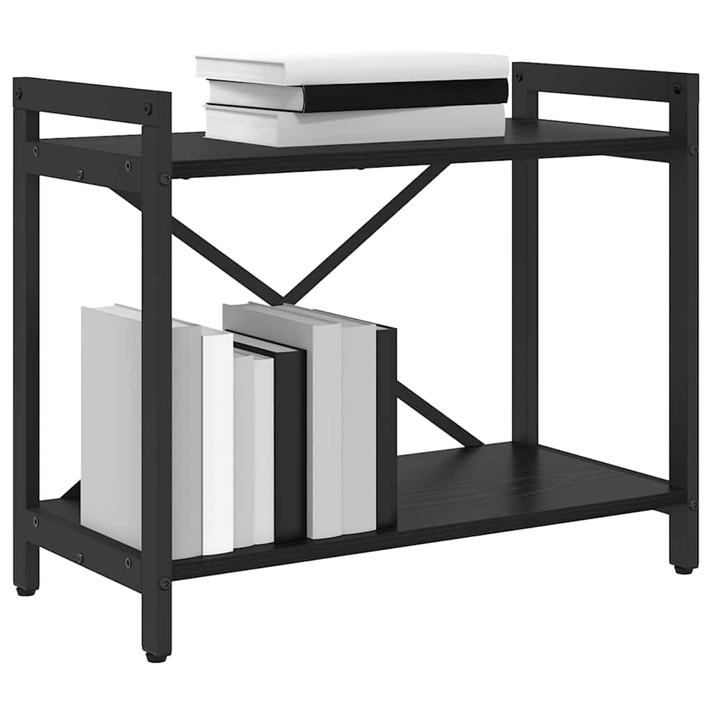 Bookshelf 60 x 30 x 50 cm Engineered Wood Black Oak