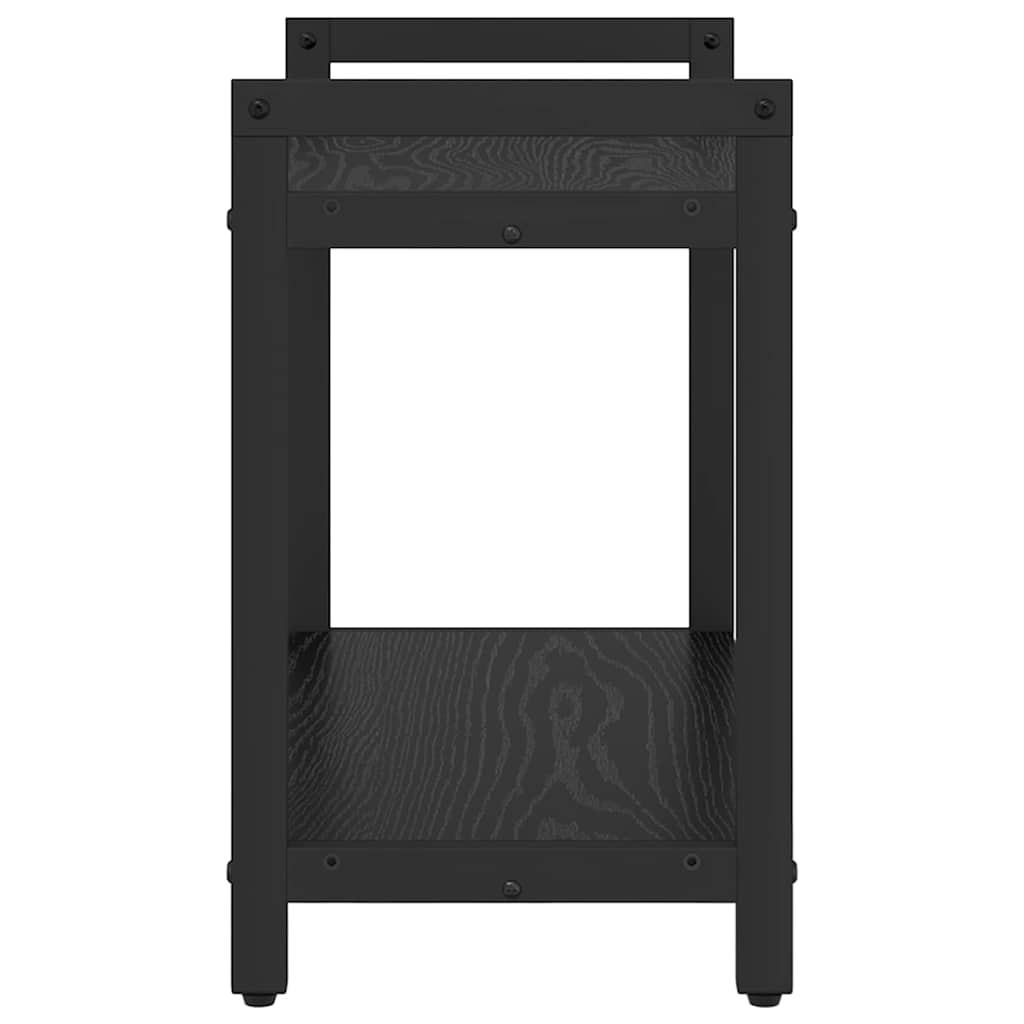 Bookshelf 60 x 30 x 50 cm Engineered Wood Black Oak