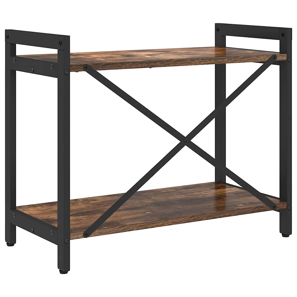 Bookshelf Smoked Oak 60 x 30 x 50 cm Engineered Wood