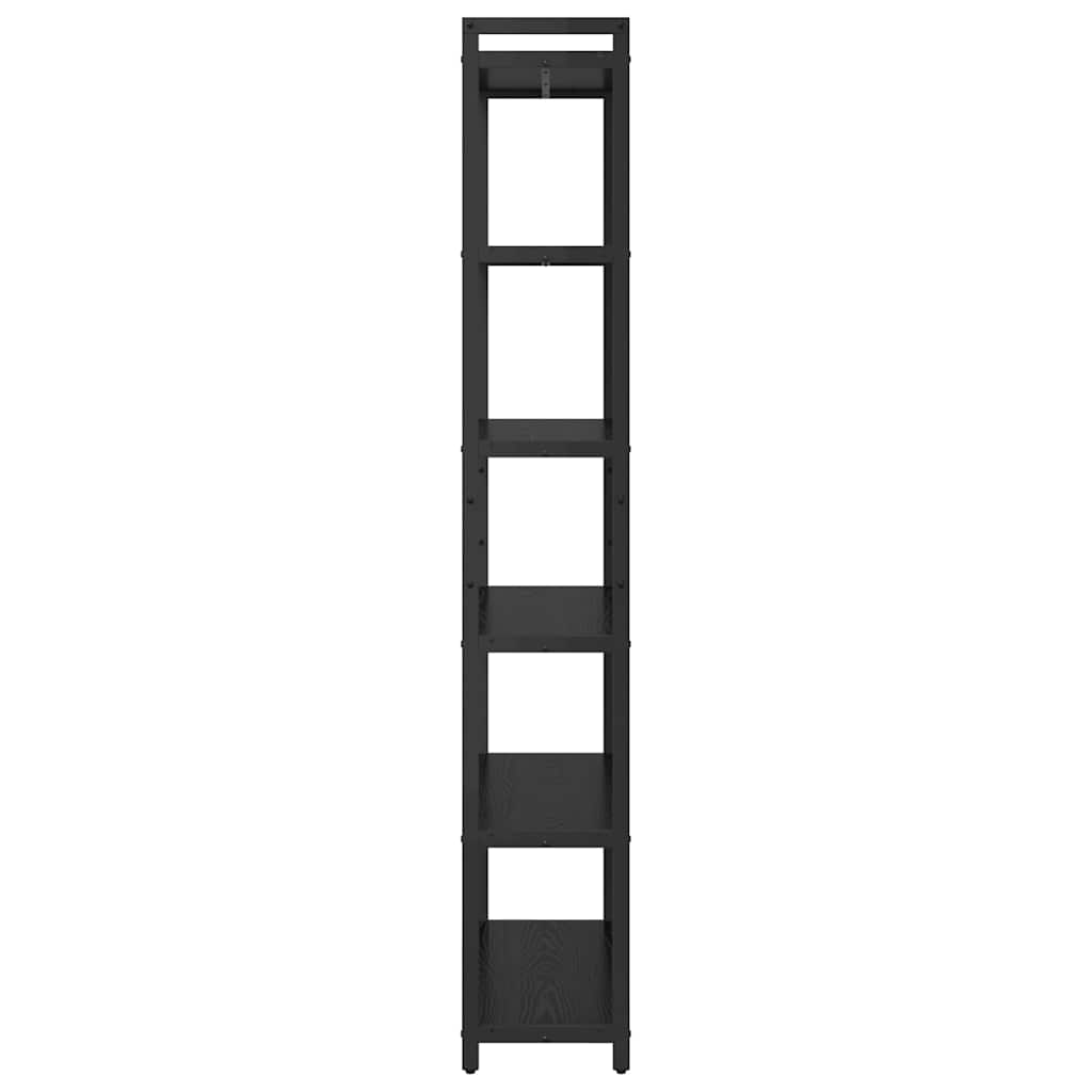 Bookshelf Black Oak 80 x 30 x 189.5 cm Engineered Wood