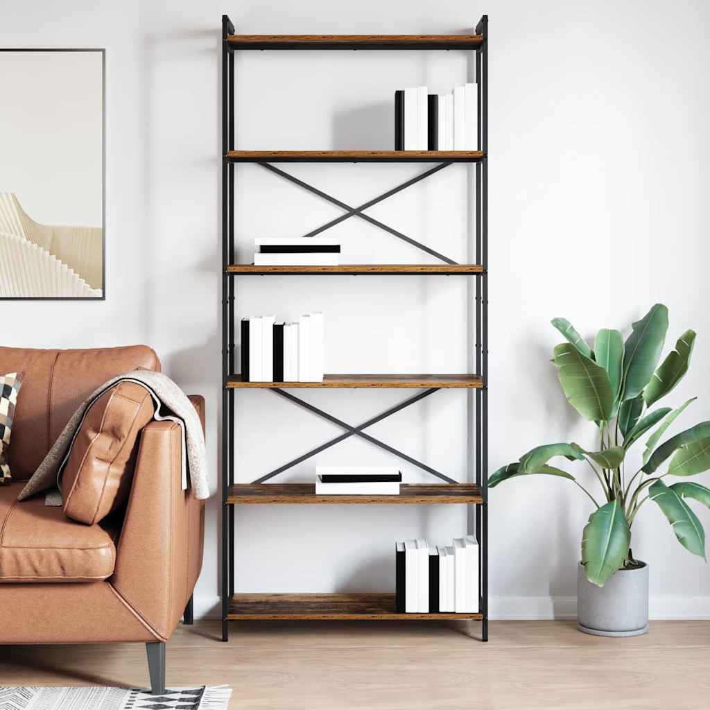 Bookshelf Old wood 80 x 30 x 189.5 cm Engineered Wood