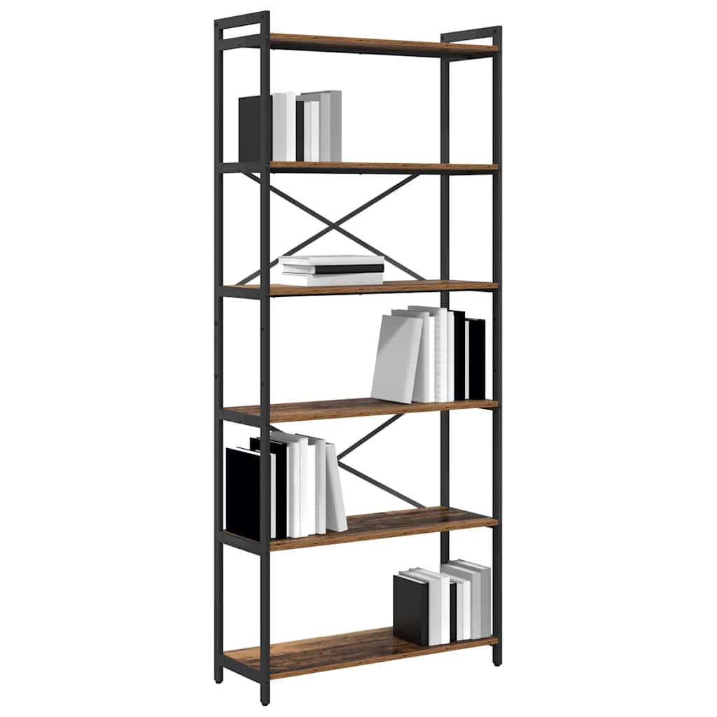 Bookshelf Old wood 80 x 30 x 189.5 cm Engineered Wood
