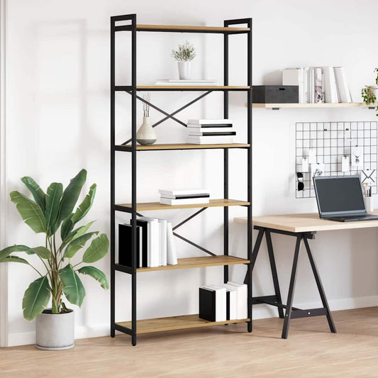 Bookshelf Artisan Oak 80 x 30 x 189.5 cm Engineered Wood