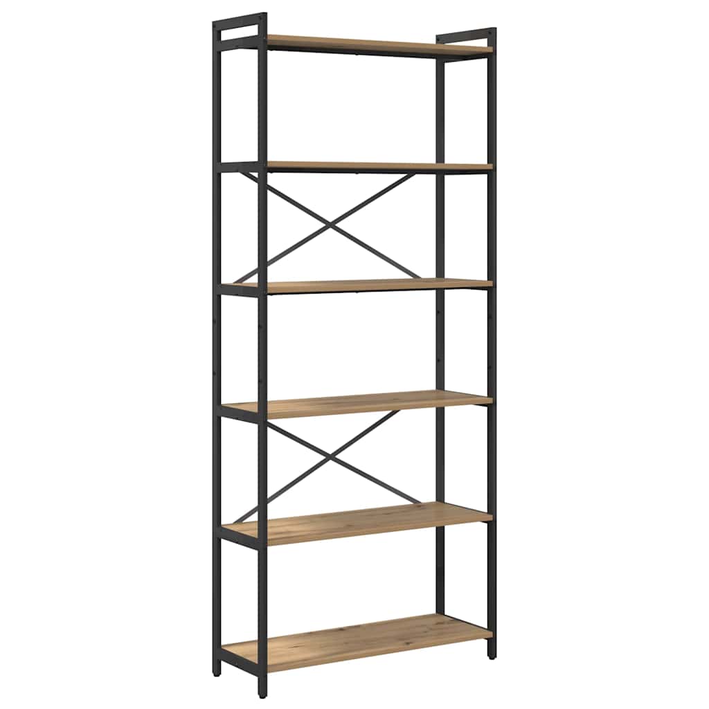 Bookshelf Artisan Oak 80 x 30 x 189.5 cm Engineered Wood