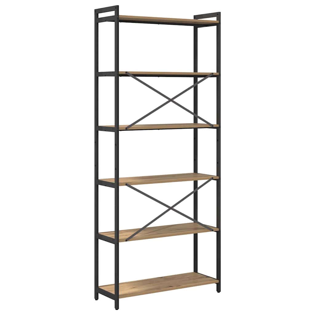 Bookshelf Artisan Oak 80 x 30 x 189.5 cm Engineered Wood