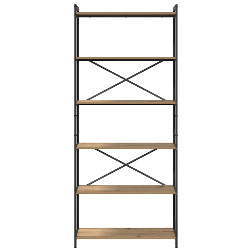 Bookshelf Artisan Oak 80 x 30 x 189.5 cm Engineered Wood