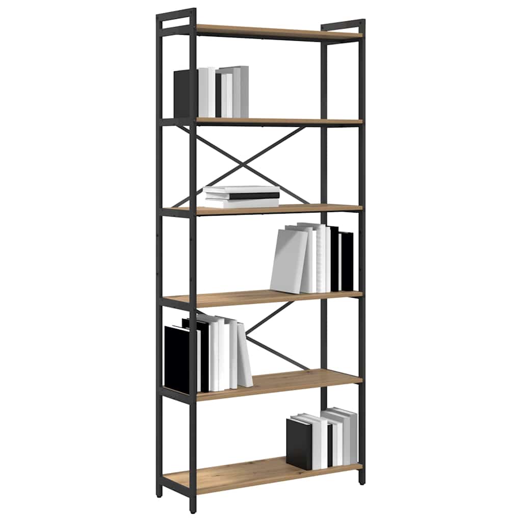 Bookshelf Artisan Oak 80 x 30 x 189.5 cm Engineered Wood