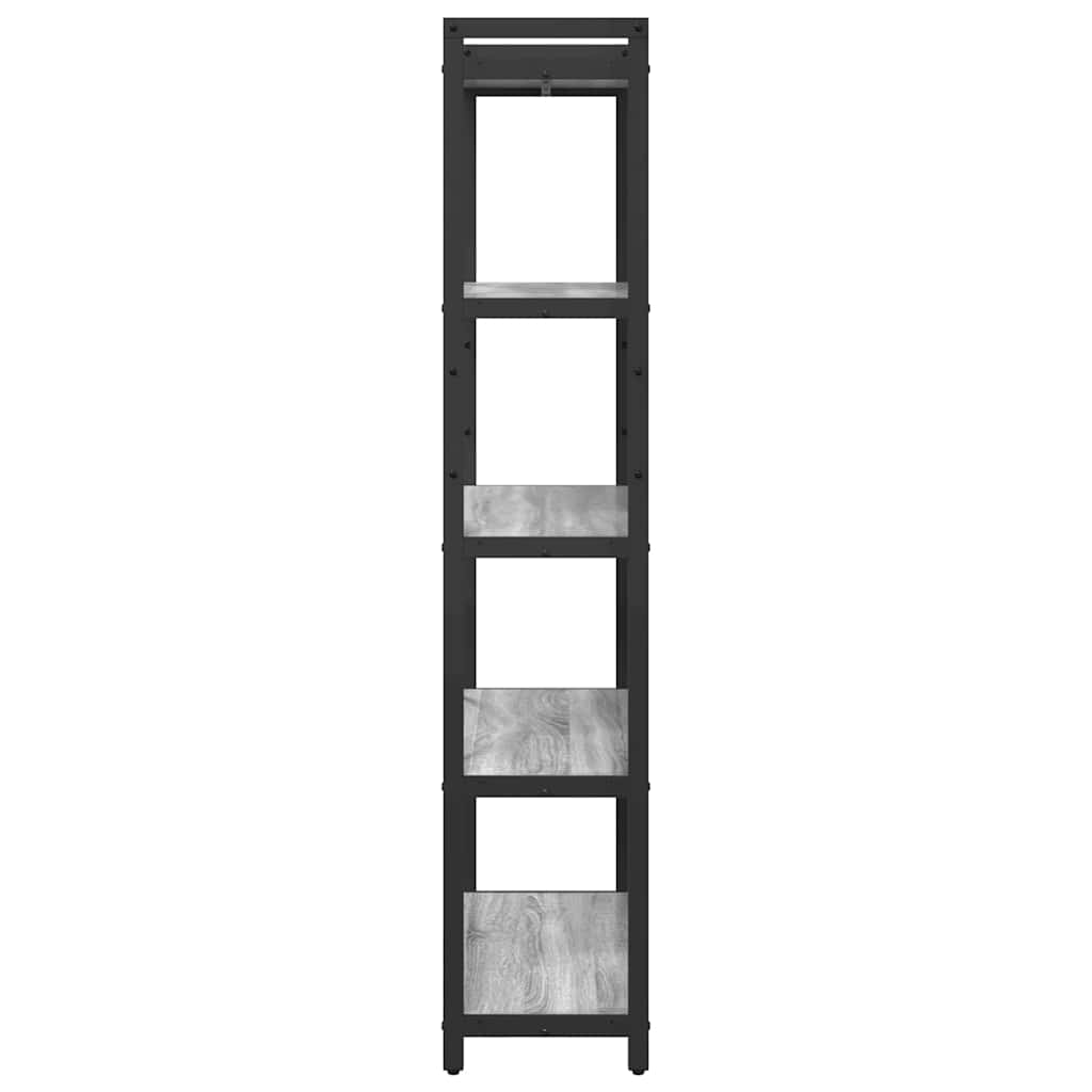 Bookshelf Grey sonoma 80 x 30 x 155 cm Engineered Wood