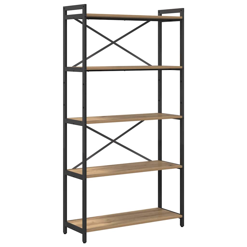 Bookshelf 80 x 30 x 155 cm Engineered Wood Artisan Oak