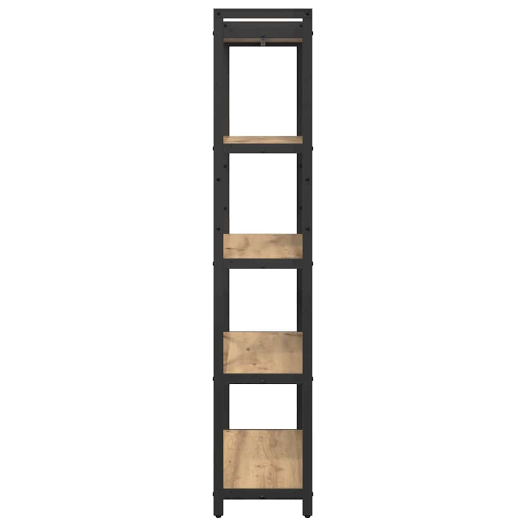 Bookshelf 80 x 30 x 155 cm Engineered Wood Artisan Oak