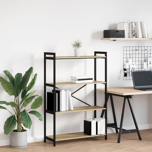 Bookshelf Sonoma Oak 80 x 30 x 120 cm Engineered Wood