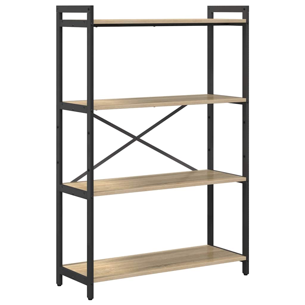 Bookshelf Sonoma Oak 80 x 30 x 120 cm Engineered Wood