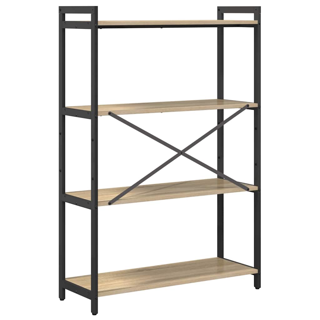 Bookshelf Sonoma Oak 80 x 30 x 120 cm Engineered Wood
