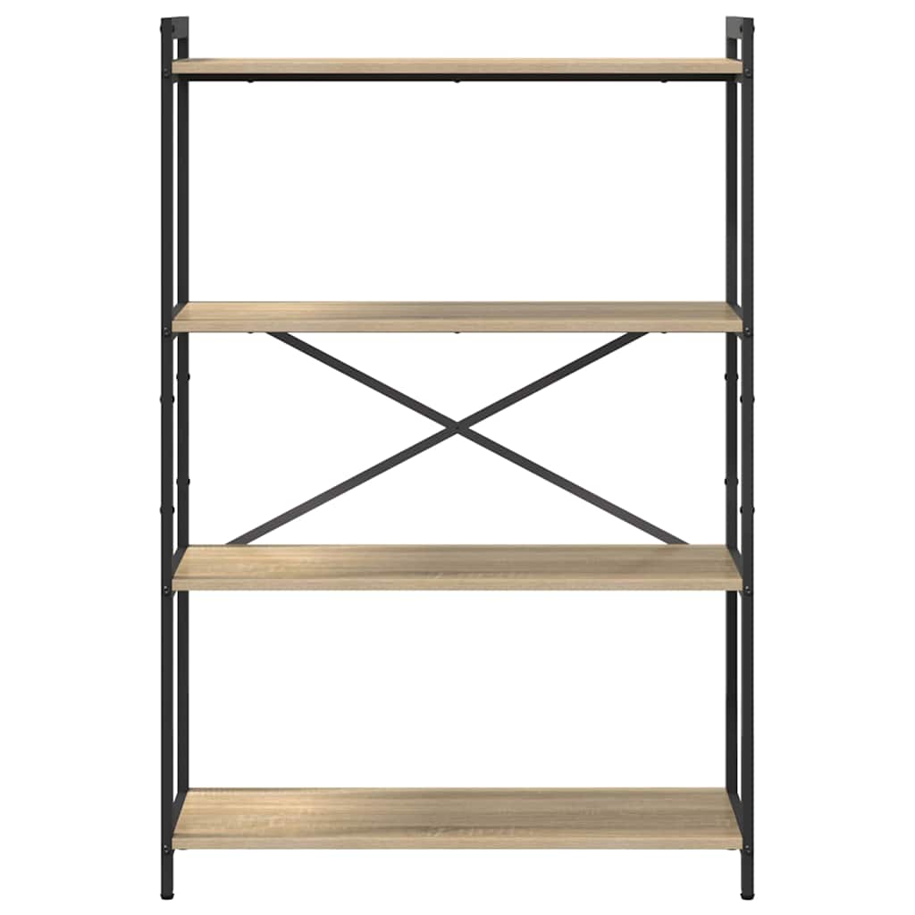 Bookshelf Sonoma Oak 80 x 30 x 120 cm Engineered Wood