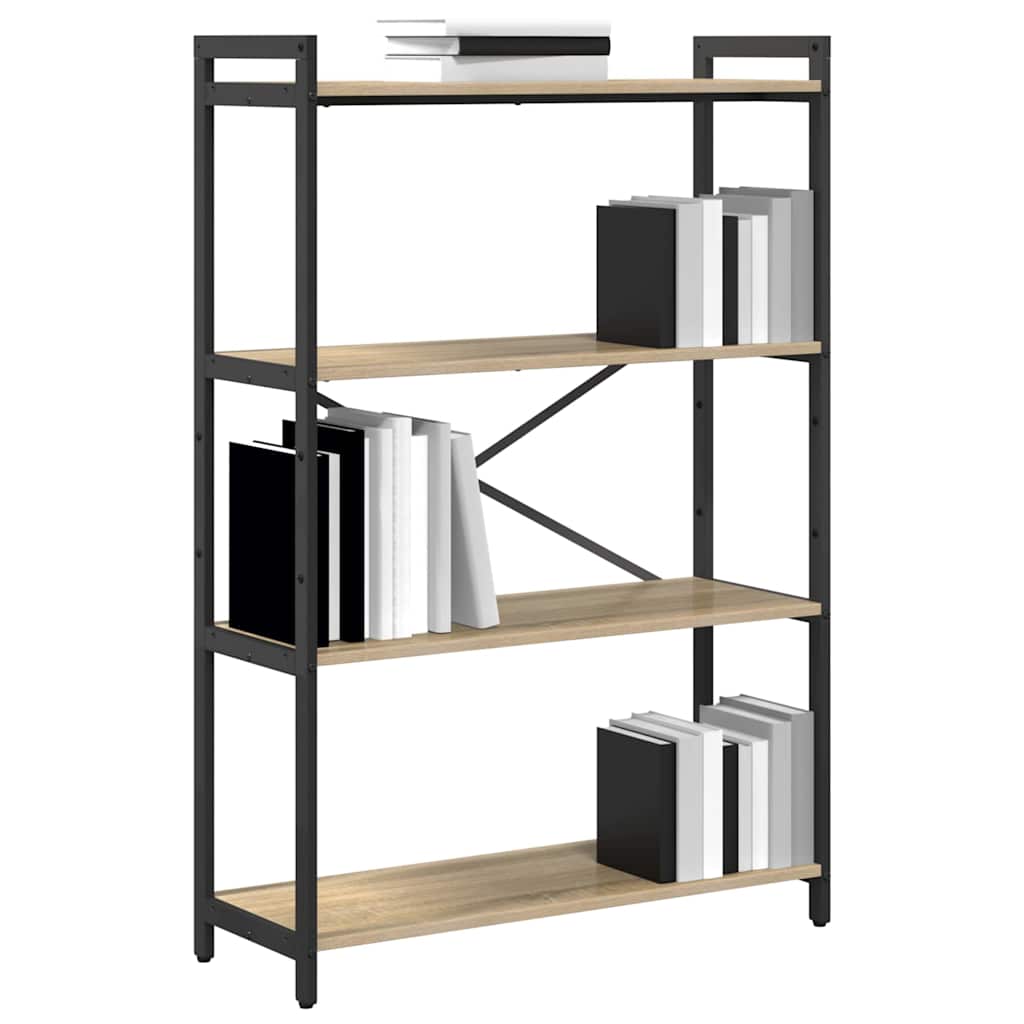 Bookshelf Sonoma Oak 80 x 30 x 120 cm Engineered Wood