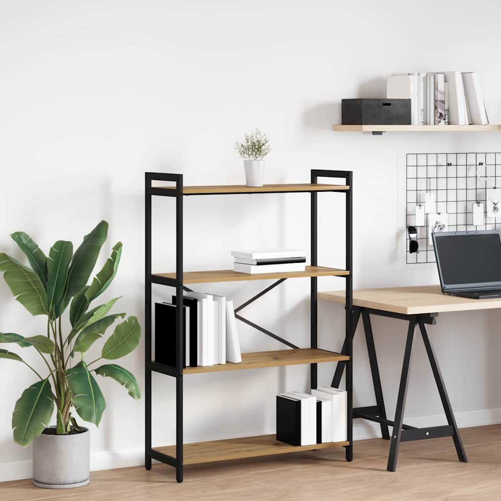 Bookshelf 80 x 30 x 120 cm Engineered Wood Artisan Oak