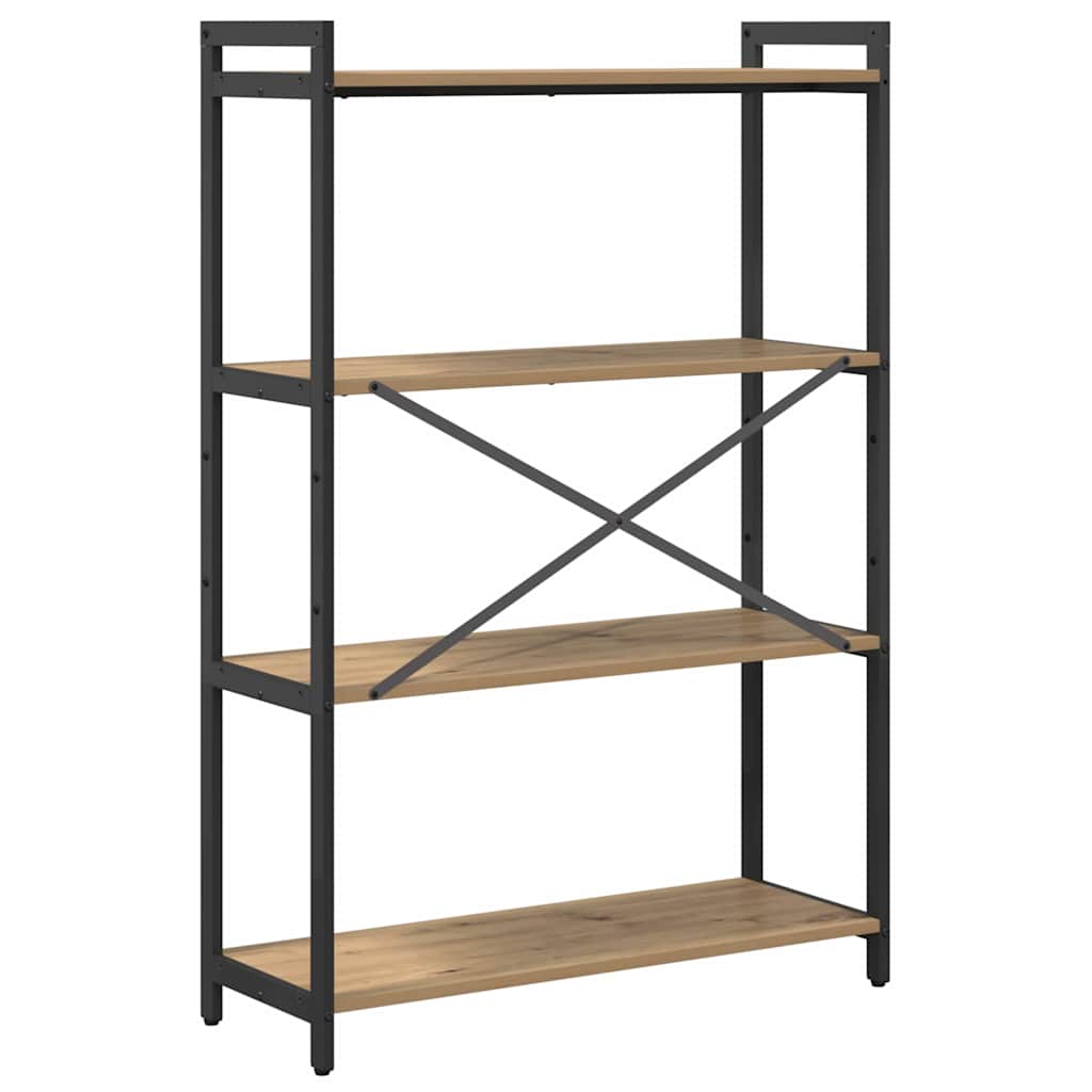 Bookshelf 80 x 30 x 120 cm Engineered Wood Artisan Oak