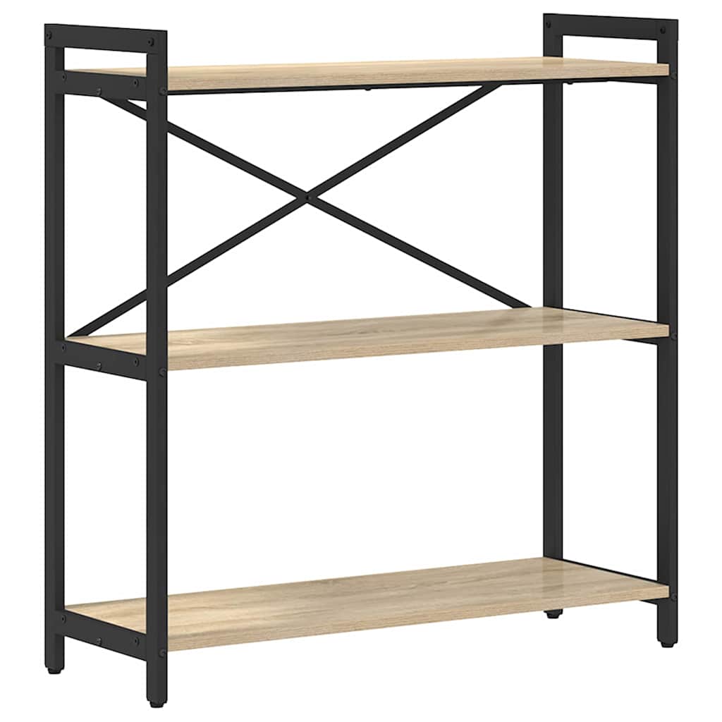 Bookshelf 80 x 30 x 85 cm Engineered Wood Sonoma Oak