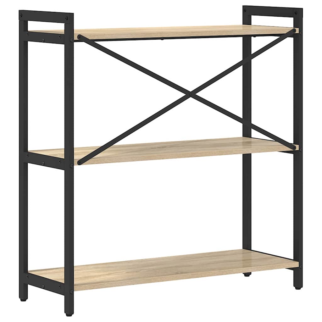 Bookshelf 80 x 30 x 85 cm Engineered Wood Sonoma Oak