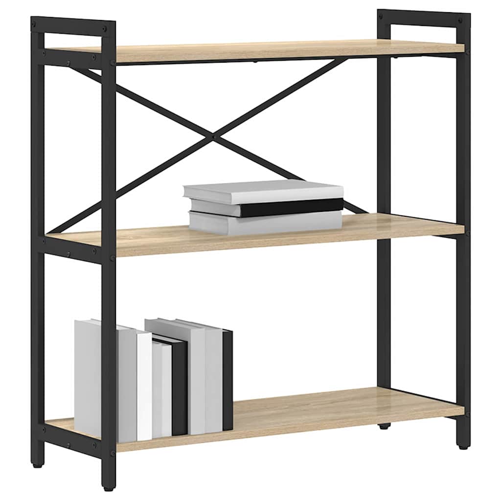 Bookshelf 80 x 30 x 85 cm Engineered Wood Sonoma Oak