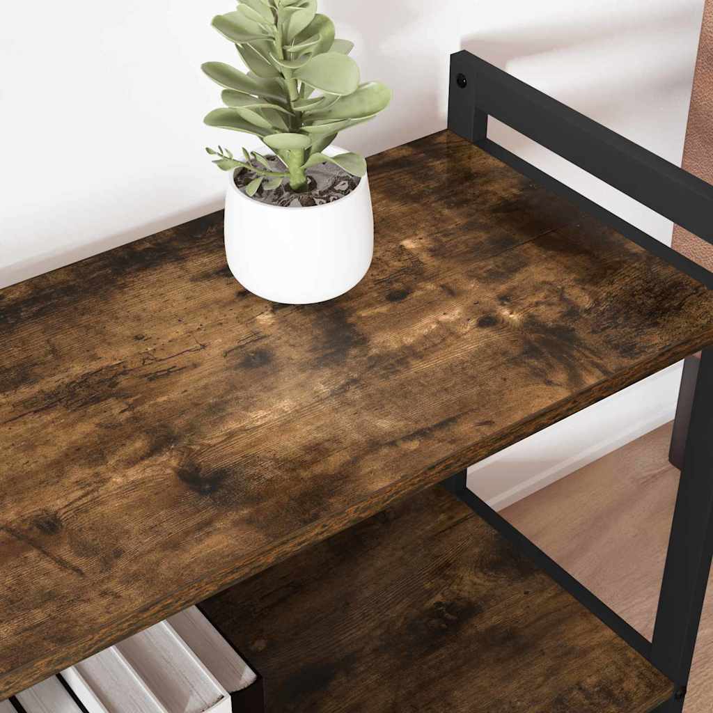 Bookshelf Smoked Oak 80 x 30 x 85 cm Engineered Wood