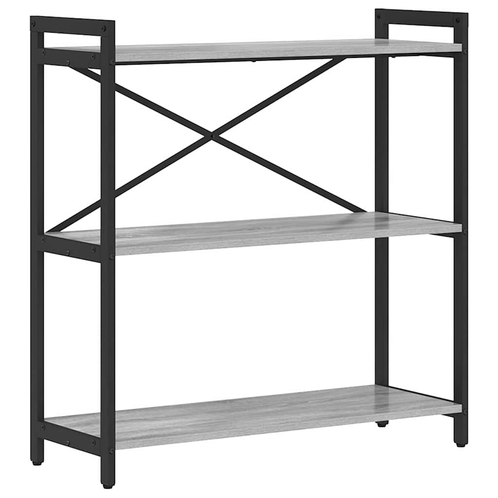 Bookshelf 80 x 30 x 85 cm Engineered Wood Grey sonoma