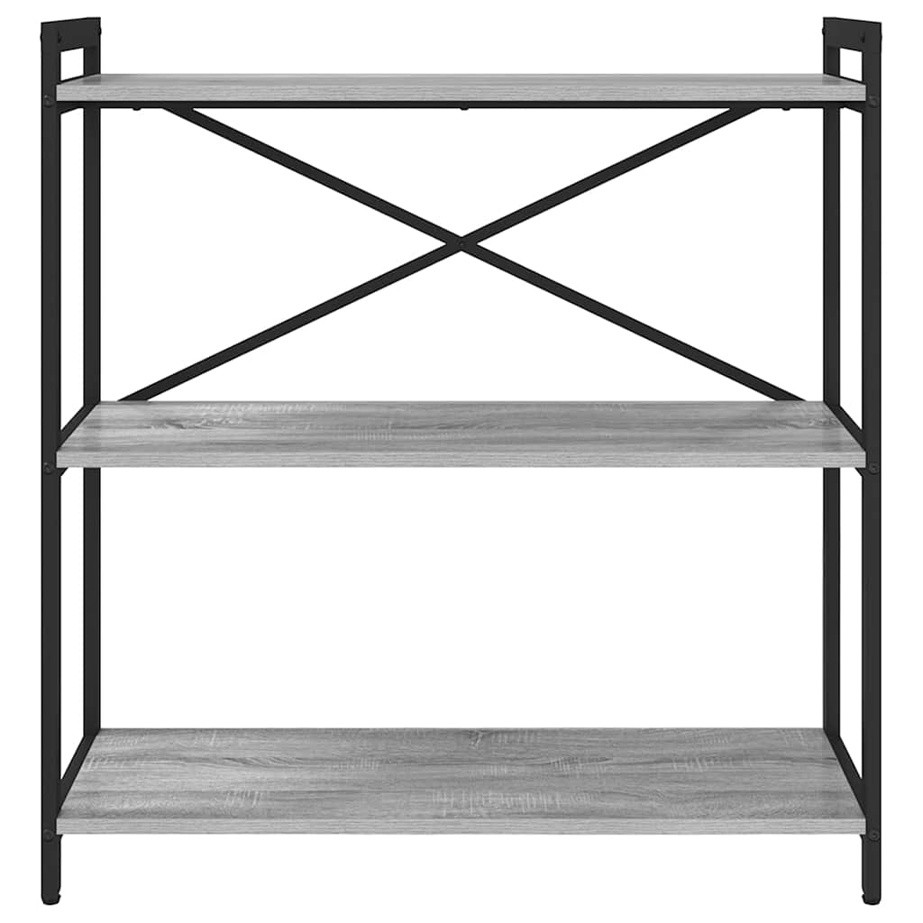 Bookshelf 80 x 30 x 85 cm Engineered Wood Grey sonoma