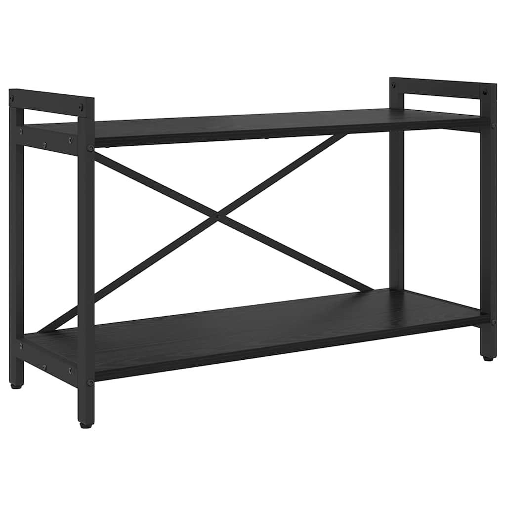 Bookshelf 80 x 30 x 50 cm Engineered Wood Black Oak