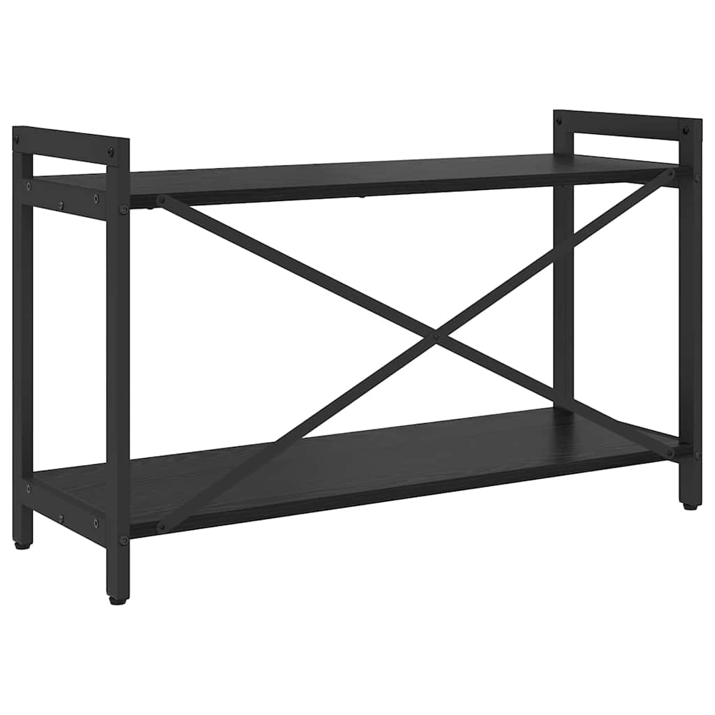 Bookshelf 80 x 30 x 50 cm Engineered Wood Black Oak