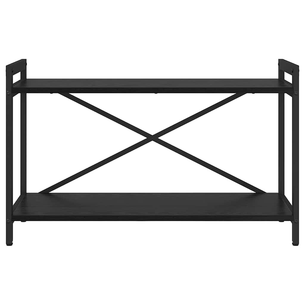 Bookshelf 80 x 30 x 50 cm Engineered Wood Black Oak