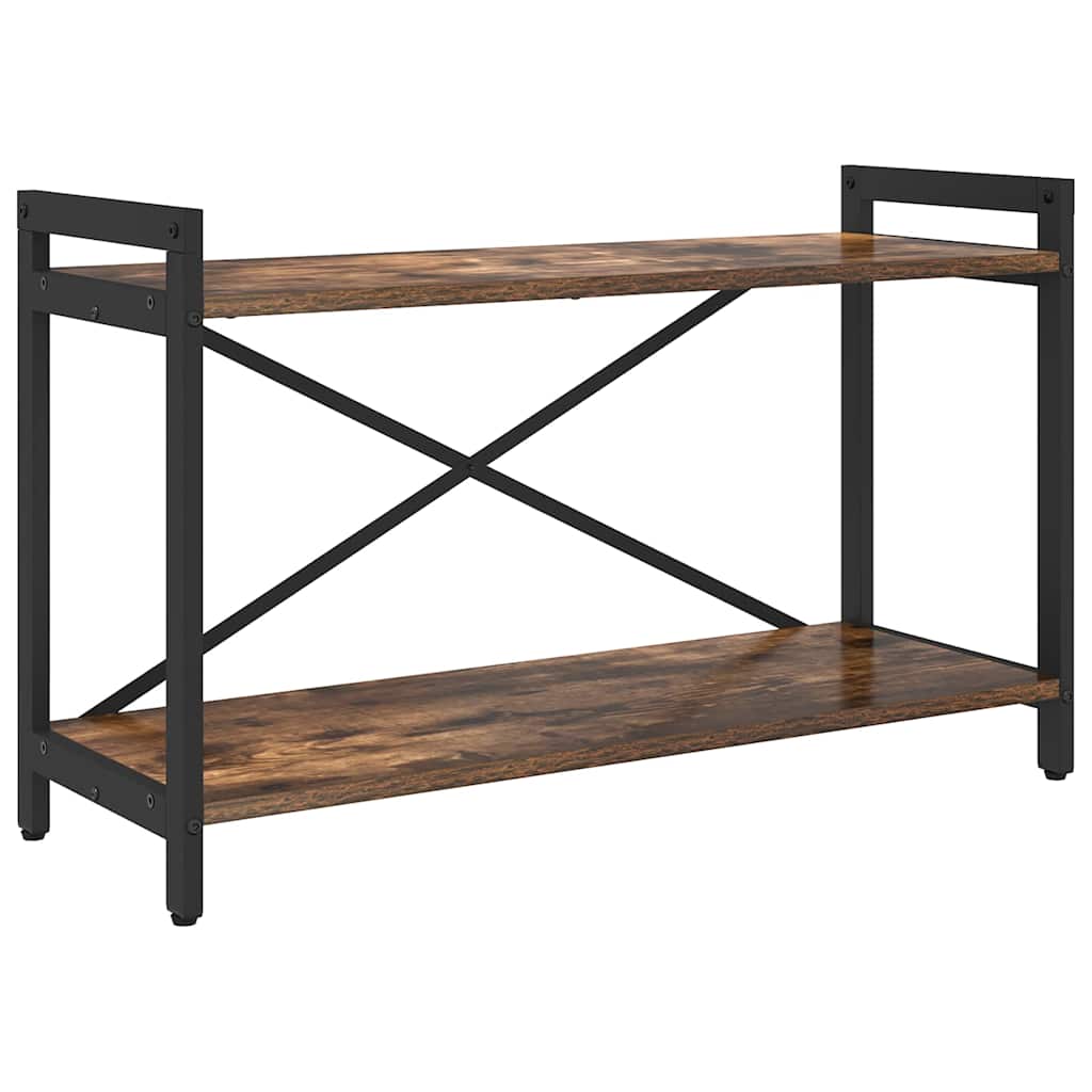 Bookshelf Smoked Oak 80 x 30 x 50 cm Engineered Wood