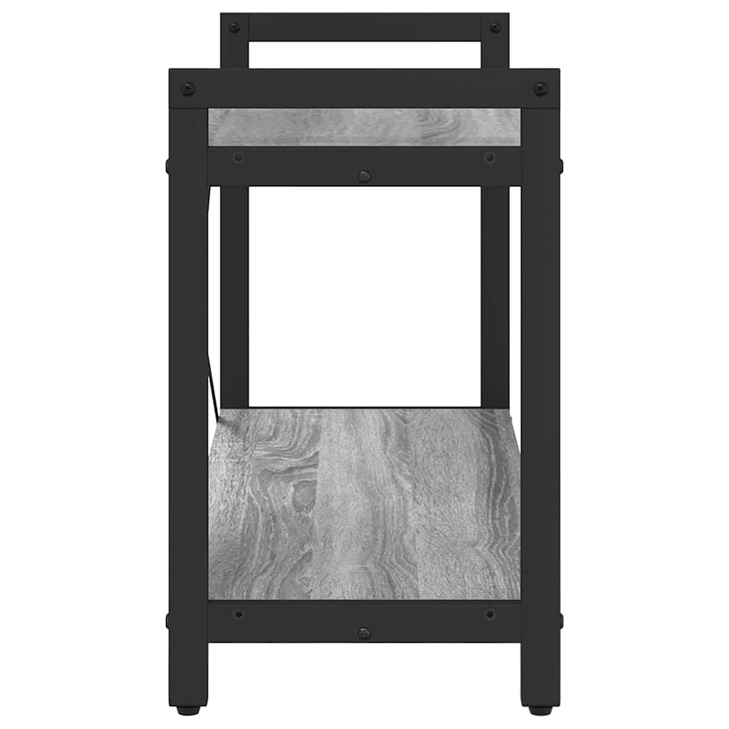 Bookshelf 80 x 30 x 50 cm Engineered Wood Grey sonoma