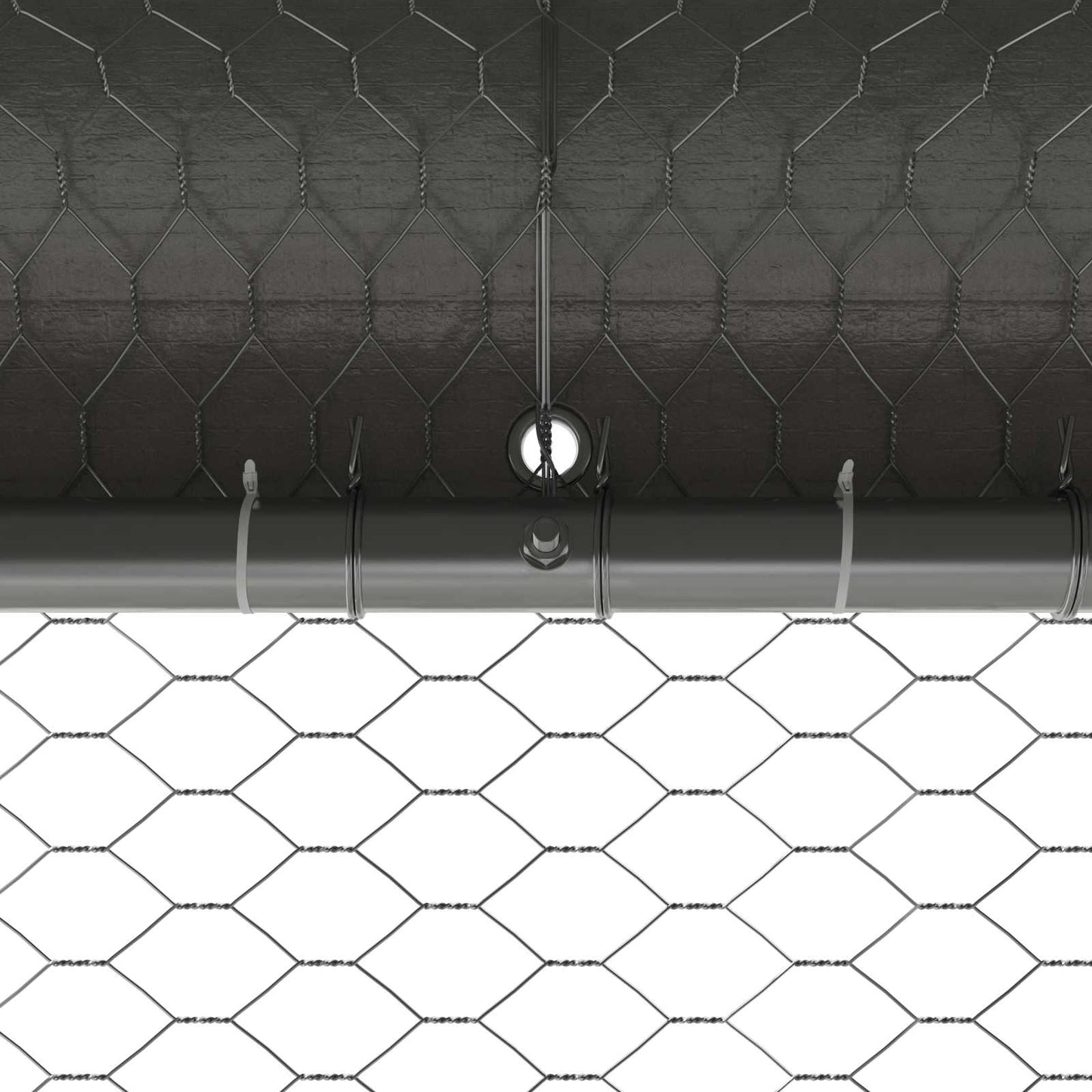 Chicken Cage 4 pcs Silver 800 x 200 x 200 cm Steel and PE