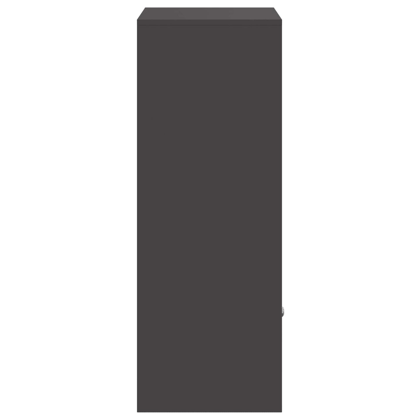Parcel Drop Box with Storage Black 41 x 38 x 103 cm Steel