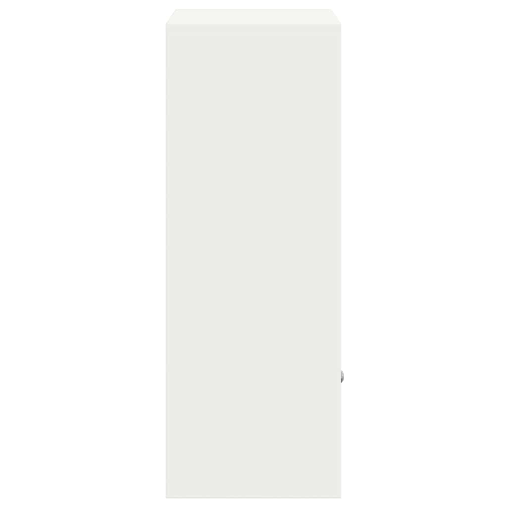 Parcel Drop Box with Storage White 47.5 x 38 x 59 cm Steel