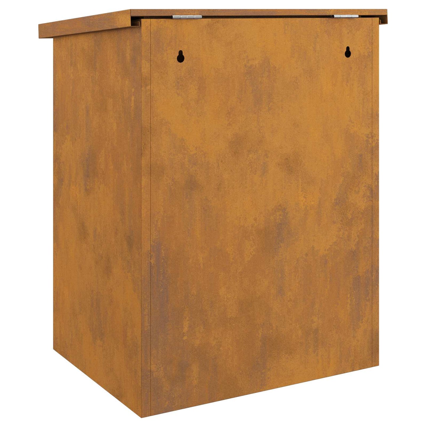 Parcel Drop Box Rusty 47.5 x 38 x 59 cm Weathering Steel