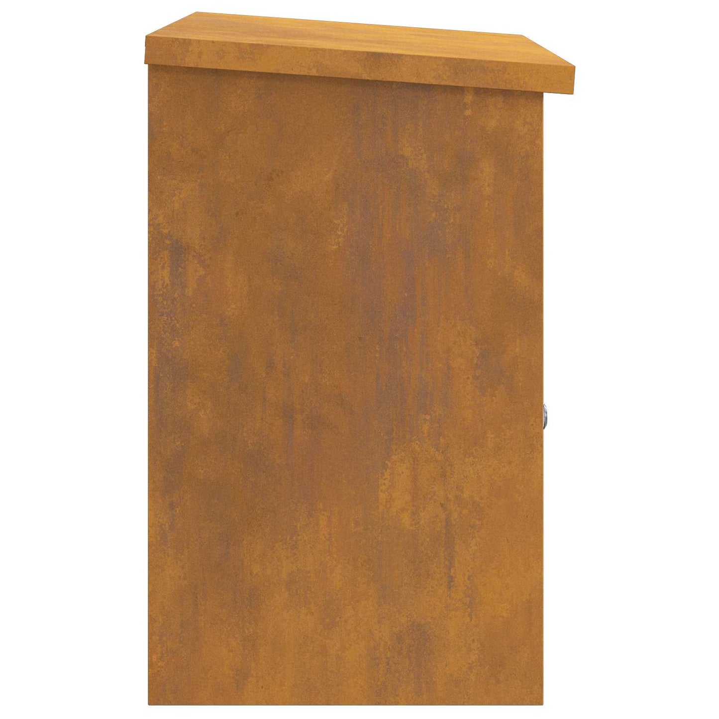 Parcel Drop Box Rusty 47.5 x 38 x 59 cm Weathering Steel